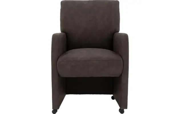 Goossens eetkamerstoel leen grijs microvezel - 8196142-01