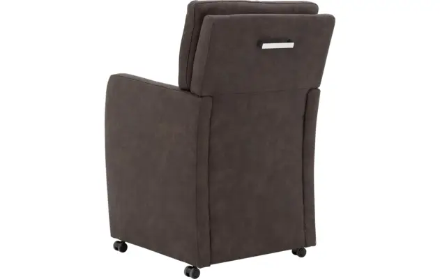 Goossens eetkamerstoel leen grijs microvezel - 8196142-03