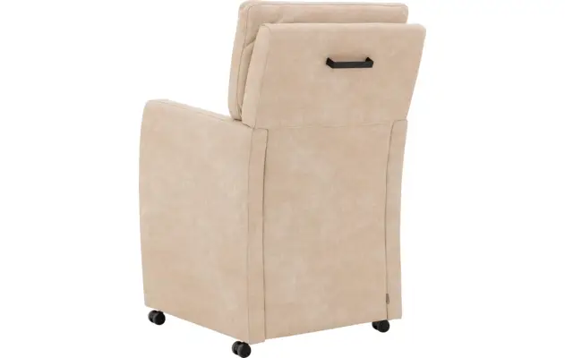 Goossens eetkamerstoel leen beige micro leer - 8196143-03