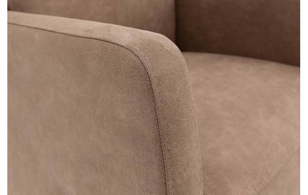 Goossens eetkamerstoel leen bruin micro leer - 8196144-07