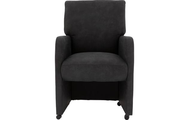 Goossens eetkamerstoel leen grijs microvezel - 8196145-01