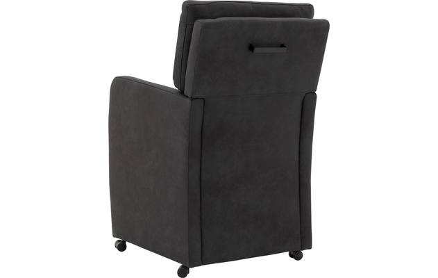 Goossens eetkamerstoel leen grijs microvezel - 8196145-03