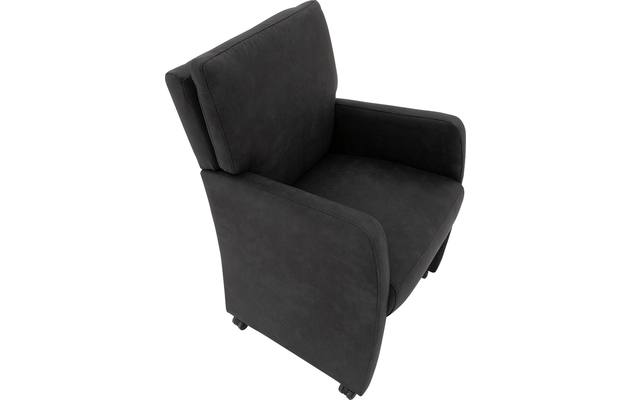 Goossens eetkamerstoel leen grijs microvezel - 8196145-04