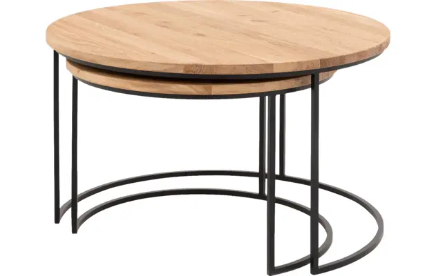 Goossens salontafel iras blank eiken - 8196160-02