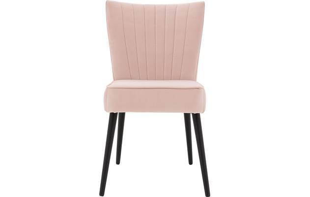 Goossens eetkamerstoel rob roze stof - 8196228-03