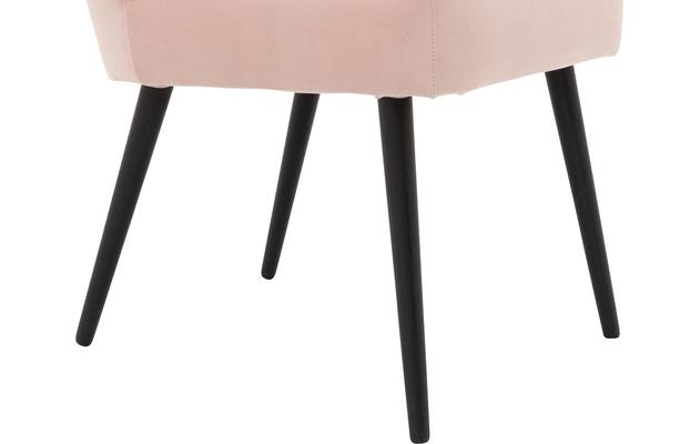 Goossens eetkamerstoel rob roze stof - 8196228-04