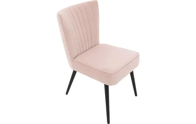 Goossens eetkamerstoel rob roze stof - 8196228-07