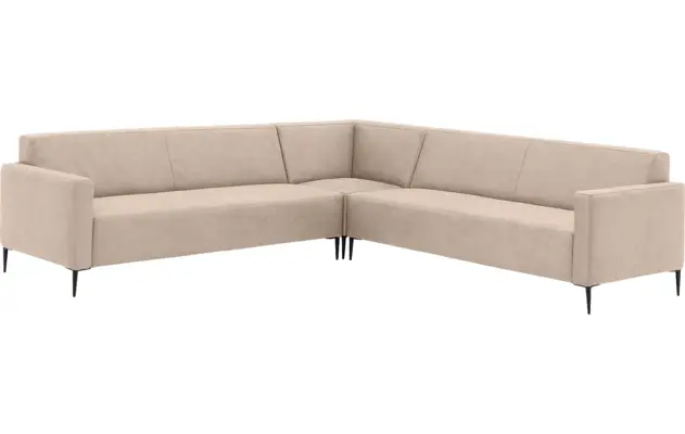 Goossens hoekbank key west beige micro leer - 8196254-403-02