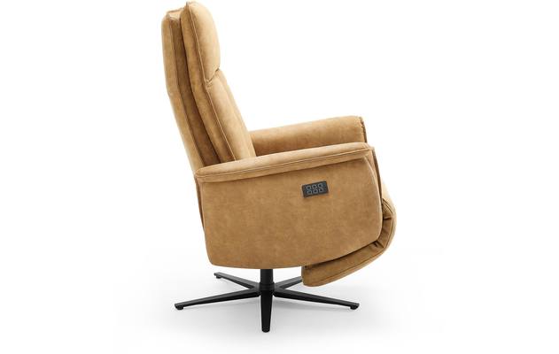 Goossens relaxstoel odyssey bruin micro leer - 8196279-02