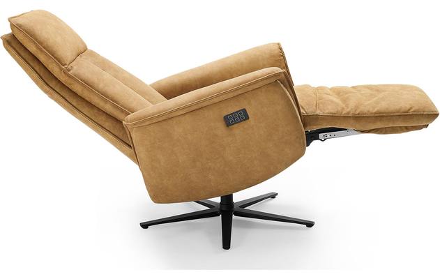 Goossens relaxstoel odyssey bruin micro leer - 8196279-04