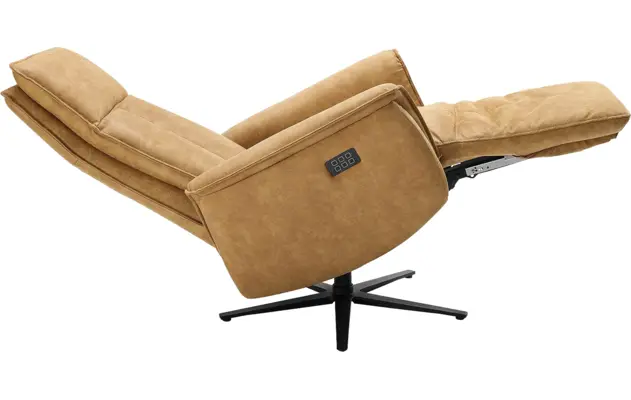 Goossens relaxstoel odyssey bruin micro leer - 8196279-05