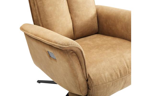 Goossens relaxstoel odyssey bruin micro leer - 8196279-08