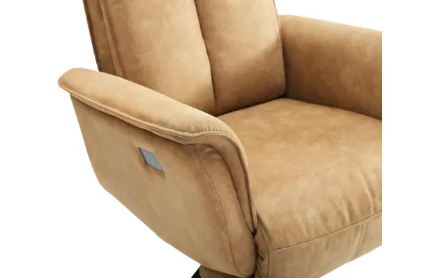 Goossens relaxstoel odyssey bruin micro leer - 8196279-08