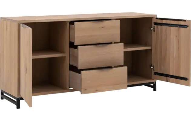 Goossens dressoir max grijs eiken - 8196806-03