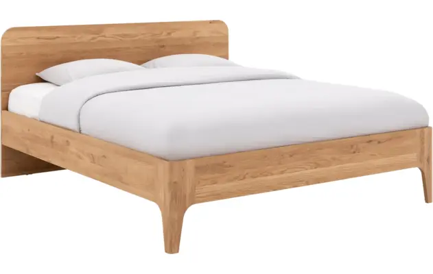 Goossens excellent bedframe curve onbewerkt eiken - 8196831-01
