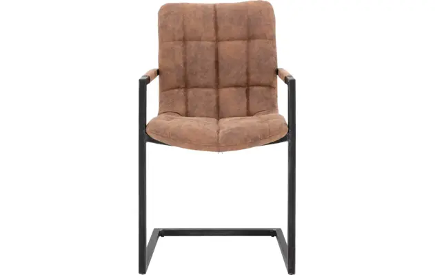 Goossens eetkamerstoel steven bruin microvezel - 8200004-01
