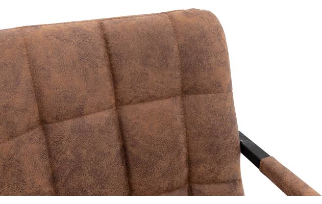 Goossens eetkamerstoel steven bruin microvezel - 8200004-05