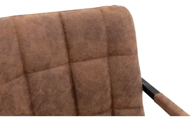 Goossens eetkamerstoel steven bruin microvezel - 8200004-05