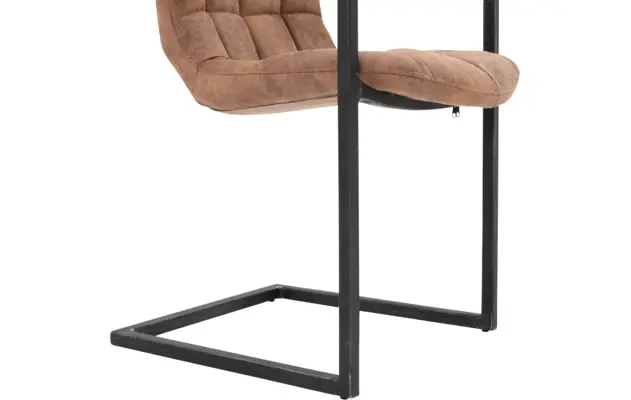 Goossens eetkamerstoel steven bruin microvezel - 8200004-06