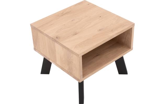 Goossens nachtkastje mud wit eiken - 8200012-3