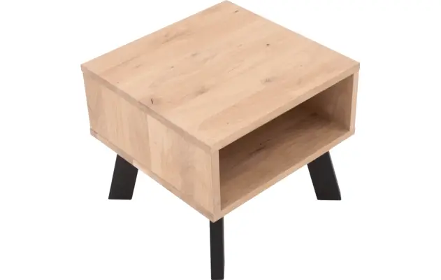 Goossens nachtkastje mud wit eiken - 8200012-3