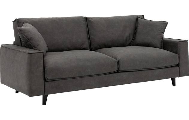 Goossens zitbank jonas grijs micro leer - 8200035-02