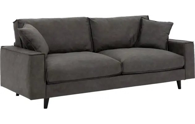 Goossens zitbank jonas grijs micro leer - 8200035-02