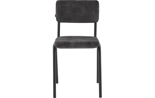 Goossens eetkamerstoel chaplin grijs stof - 8200075-01