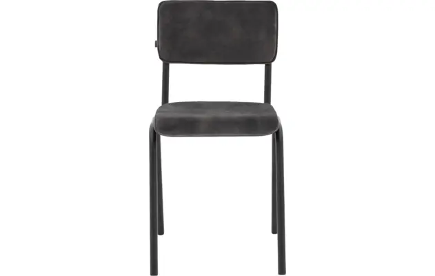 Goossens eetkamerstoel chaplin grijs stof - 8200075-01