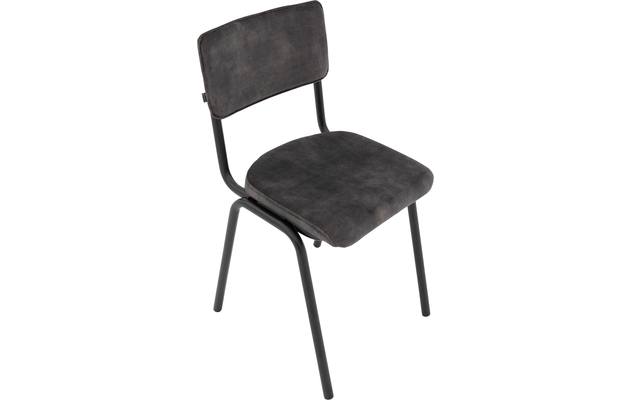 Goossens eetkamerstoel chaplin grijs stof - 8200075-04