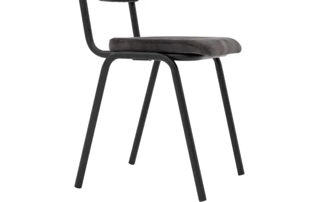 Goossens eetkamerstoel chaplin grijs stof - 8200075-05