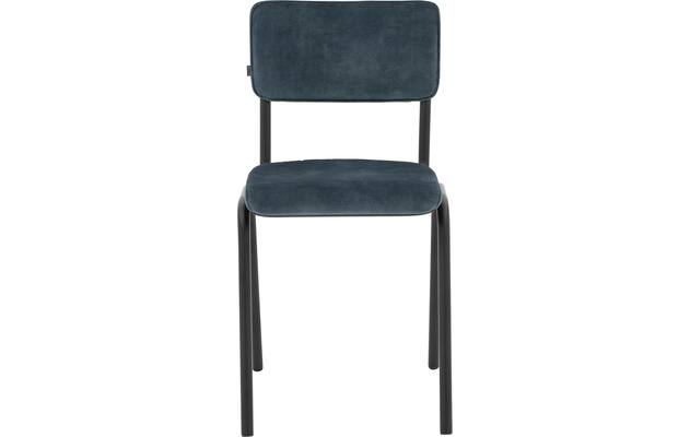 Goossens eetkamerstoel chaplin blauw stof - 8200077-01