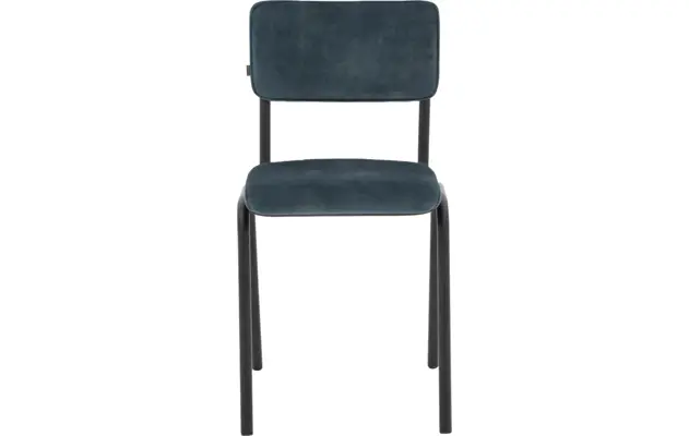 Goossens eetkamerstoel chaplin blauw stof - 8200077-01