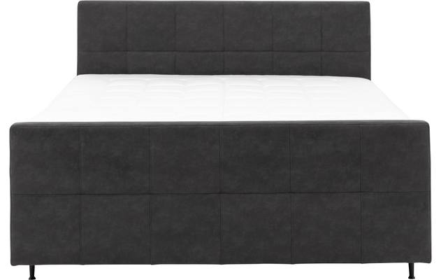 Goossens boxspring compleet forma contra compleet grijs micro leer - 8200350-3