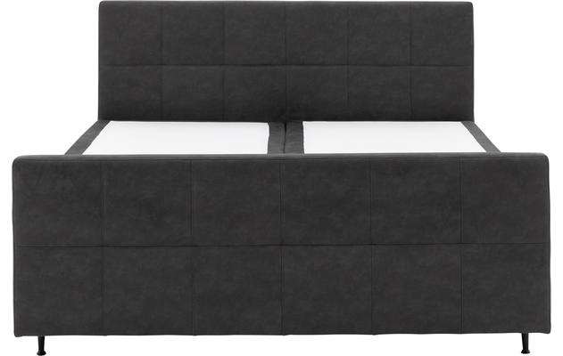 Goossens boxspring compleet forma contra compleet grijs micro leer - 8200350-5