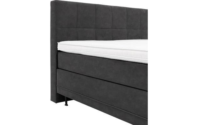 Goossens boxspring compleet forma contra compleet grijs micro leer - 8200350-7