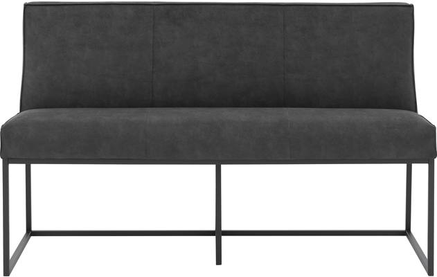 Goossens excellent eetkamerbank tom grijs micro leer - 8200373-02