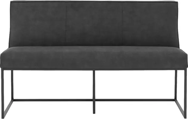 Goossens excellent eetkamerbank tom grijs micro leer - 8200373-02