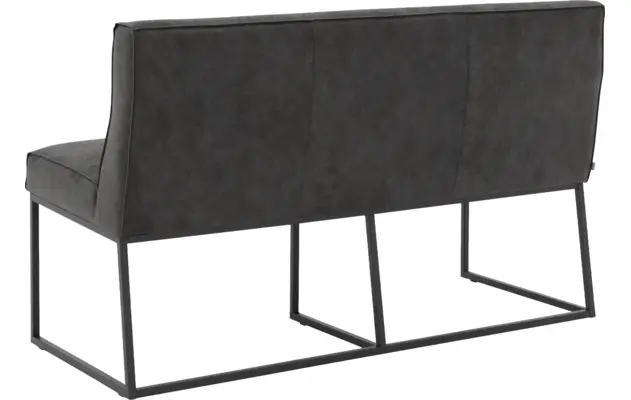 Goossens excellent eetkamerbank tom grijs micro leer - 8200373-03