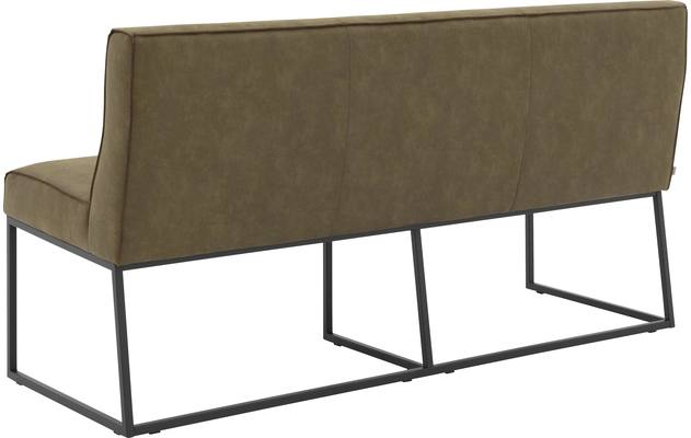Goossens excellent eetkamerbank tom groen micro leer - 8200374-03
