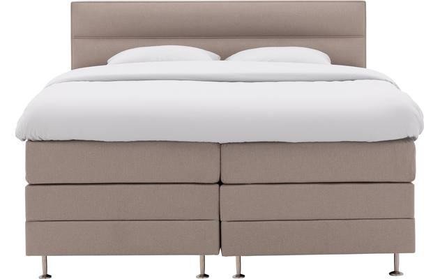 Goossens excellent boxspring compleet briljant elite compleet bruin stof - 8200428-5