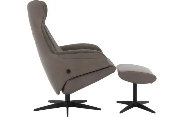 Goossens excellent relaxstoel avec grijs leer - 8200440-08