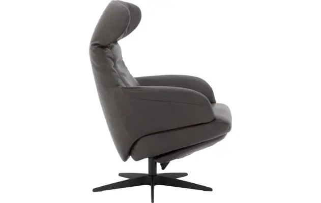 Goossens excellent relaxstoel avec grijs leer - 8200442-04