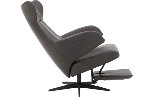 Goossens excellent relaxstoel avec grijs leer - 8200442-07