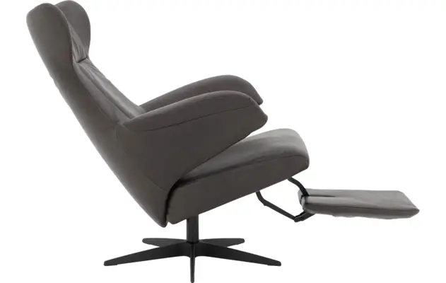 Goossens excellent relaxstoel avec grijs leer - 8200442-08