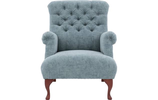 Goossens fauteuil ashton groen stof - 8201314-02