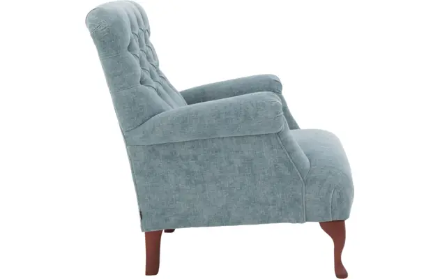 Goossens fauteuil ashton groen stof - 8201314-04