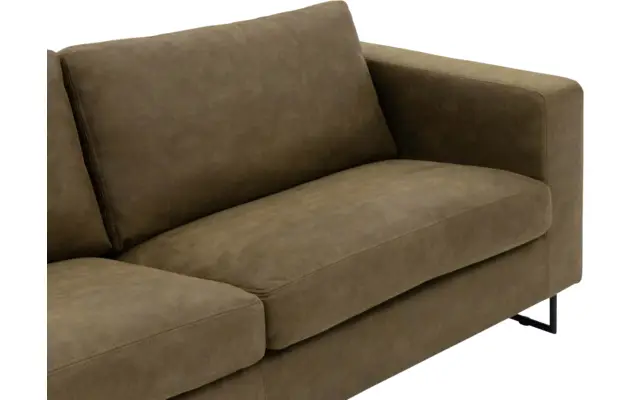 Goossens excellent zitbank jovani groen micro leer - 8201321-4
