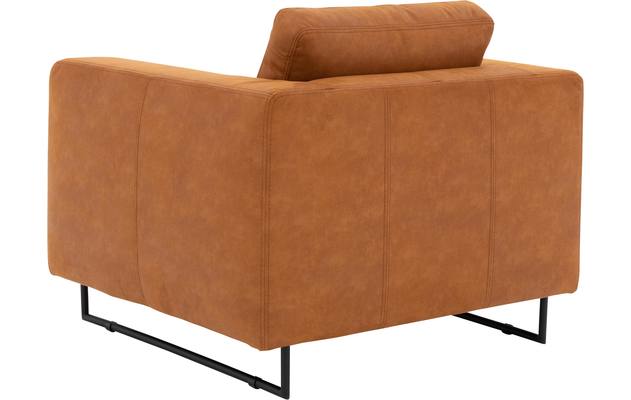 Goossens excellent fauteuil jovani bruin micro leer - 8201322-3