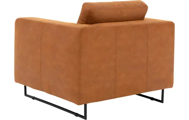 Goossens excellent fauteuil jovani bruin micro leer - 8201322-3